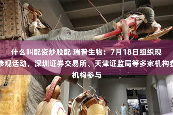 什么叫配资炒股配 瑞普生物：7月18日组织现场参观活动，深圳证券交易所、天津证监局等多家机构参与