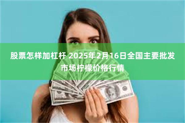 股票怎样加杠杆 2025年2月16日全国主要批发市场柠檬价格行情