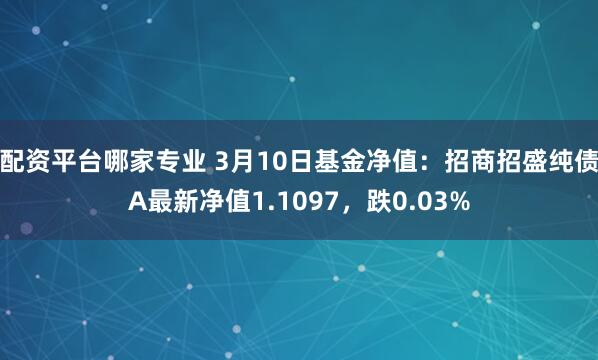 配资平台哪家专业 3月10日基金净值：招商招盛纯债A最新净值1.1097，跌0.03%